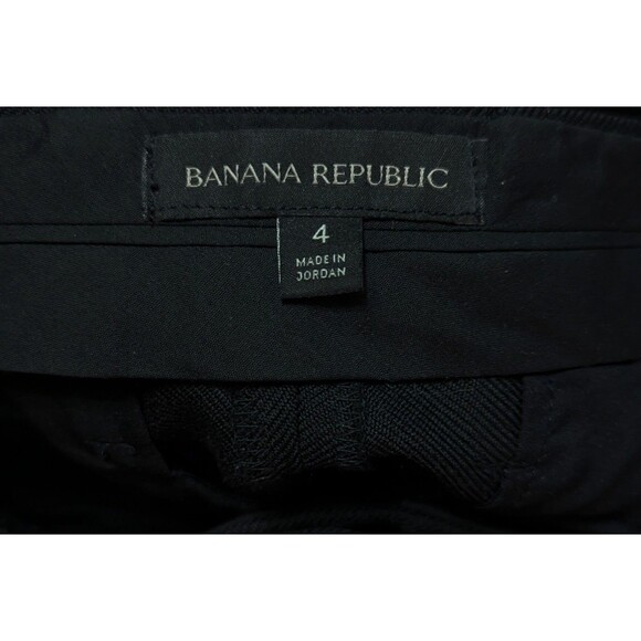 Banana Republic Wool Dress Pants Black Bottoms Business Size 4 (32x32) (943) - Picture 3 of 4